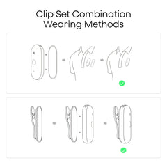 Clip & Magnetic Pin for Plaud NotePin|Plaud NotePin S