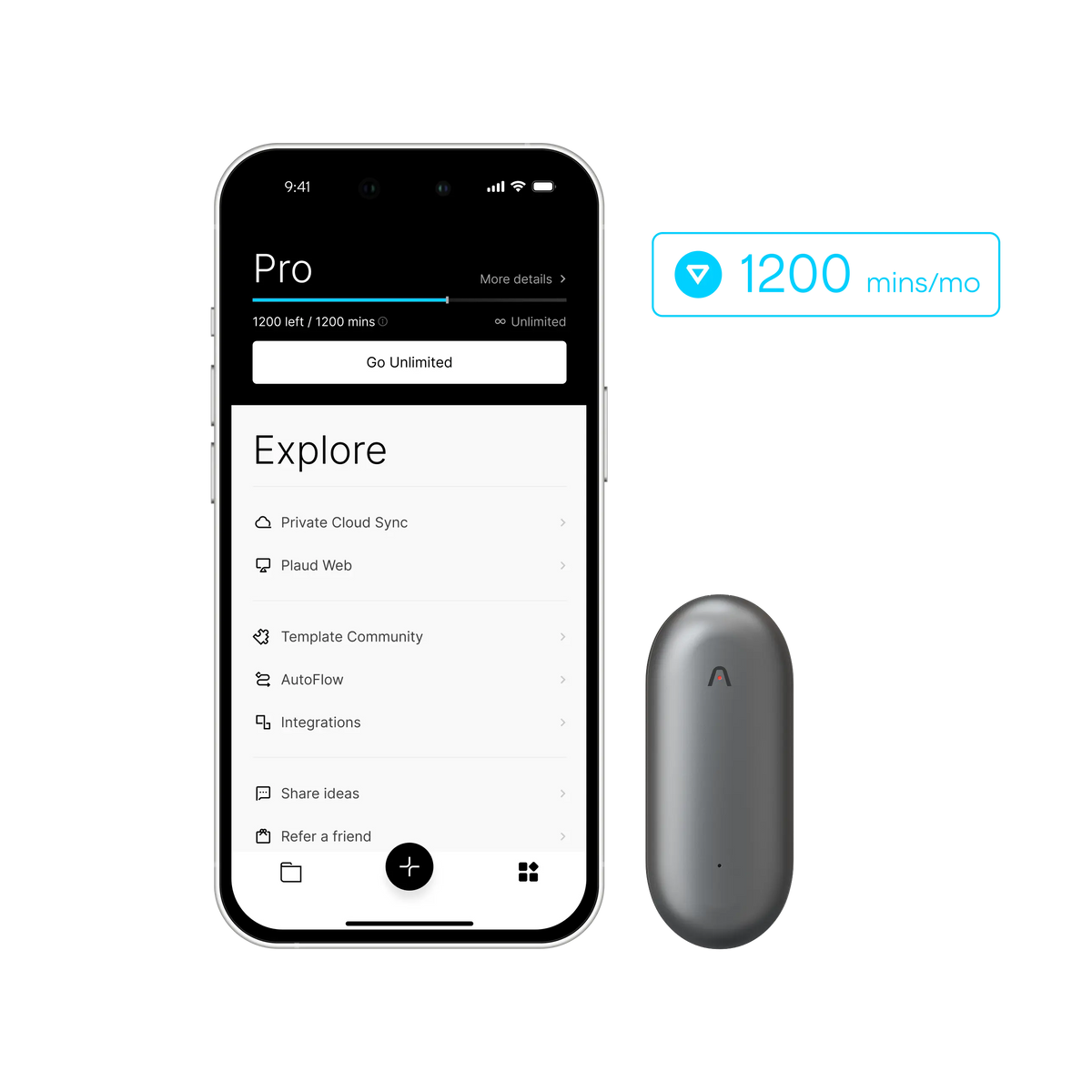 Plaud NotePin & AI Annual Pro Plan